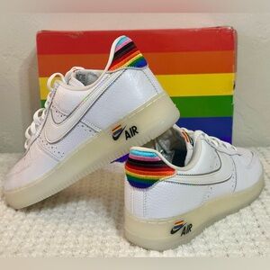 NWT Nike Air Force 1 Low BeTrue CV0258-100 White Leather Mens Sneakers 10.5M/12W